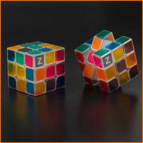 z-cube透明三阶魔方 z3阶 透明顺滑专业竞速比赛智力玩具